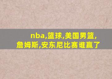 nba,篮球,美国男篮,詹姆斯,安东尼比赛谁赢了