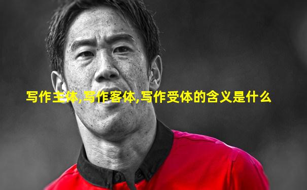 写作主体,写作客体,写作受体的含义是什么