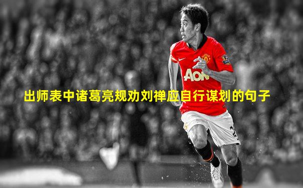 出师表中诸葛亮规劝刘禅应自行谋划的句子