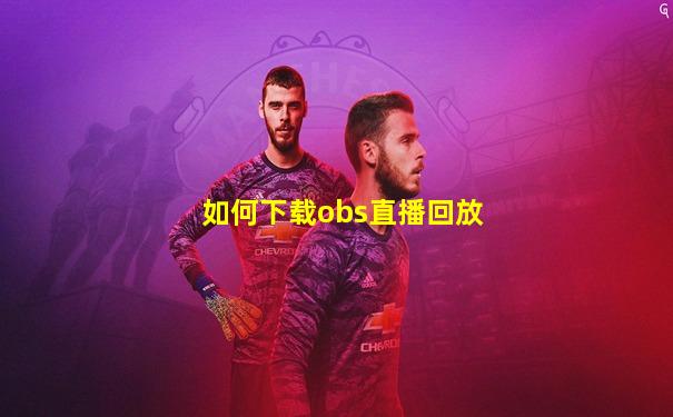 如何下载obs直播回放